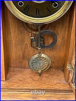 Antique Seth Thomas Mantel Clock with Carved Design