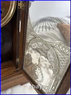 Antique Seth Thomas Mantel Clock with Carved Design