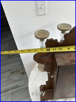Antique Seth Thomas Mantel Clock with Carved Design
