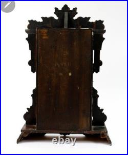 Antique Seth Thomas Mantel Clock with Stenciled Glass c. 1885