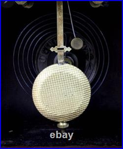 Antique Seth Thomas Mantel Clock with Stenciled Glass c. 1885