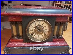 Antique Seth Thomas Mantle Adamantine Clock 1890