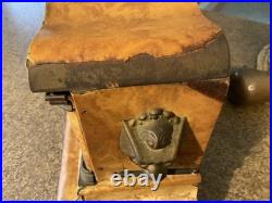 Antique Seth Thomas Mantle Clock 89C Works with Key Minute Hand & Cabinet Damage