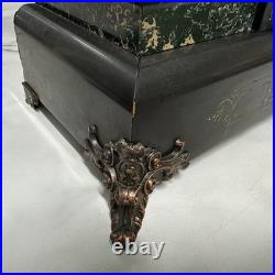 Antique Seth Thomas Mantle Clock Adamantine 6 Pillar LionHeads Ticks Repair Only Antique Seth Thomas Mantle Clock Adamantine 6 Pillar LionHeads Ticks Repair Only