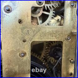 Antique Seth Thomas Mantle Clock Adamantine 6 Pillar LionHeads Ticks Repair Only