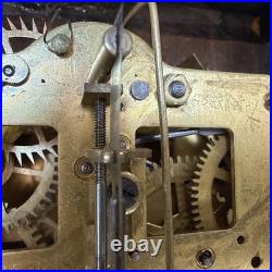 Antique Seth Thomas Mantle Clock Adamantine 6 Pillar LionHeads Ticks Repair Only