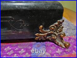 Antique Seth Thomas Mantle Clock Adamantine 6 Pillar Lion Heads