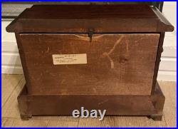 Antique Seth Thomas Mantle Clock Brown Wood Beautiful