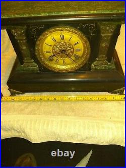 Antique Seth Thomas Mantle Clock Lion Adamantine 1880