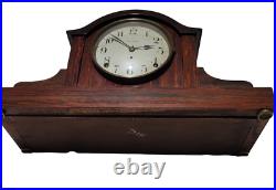 Antique Seth Thomas Mantle Clock Rosewood or Mahogany Pagoda Style