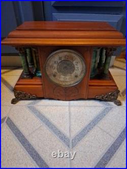 Antique Seth Thomas Mantle Clock Serviced & Workng With Key. Beautiful