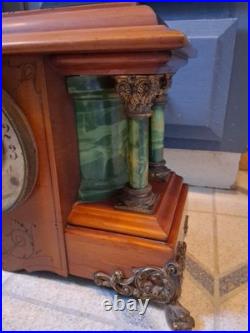 Antique Seth Thomas Mantle Clock Serviced & Workng With Key. Beautiful Antique Seth Thomas Mantle Clock Serviced & Workng With Key. Beautiful