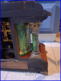 Antique Seth Thomas Mantle Clock Serviced & Workng With Key. Beautiful