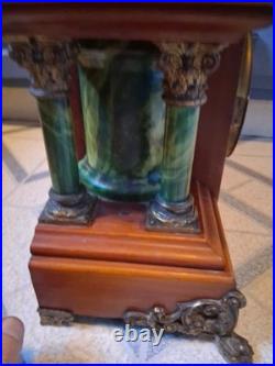 Antique Seth Thomas Mantle Clock Serviced & Workng With Key. Beautiful