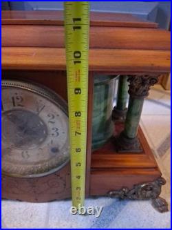 Antique Seth Thomas Mantle Clock Serviced & Workng With Key. Beautiful