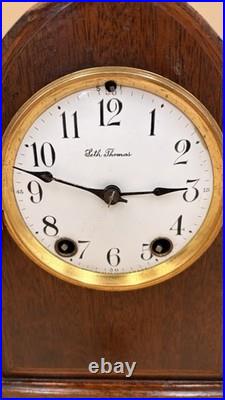 Antique Seth Thomas Mantle Clock c1940s Time And Strike Working Original