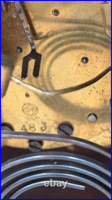 Antique Seth Thomas Mantle Clock c1940s Time And Strike Working Original