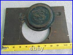 Antique Seth Thomas Mantle Shelf Adamantine Clock Wooden Back Door & Cover Parts