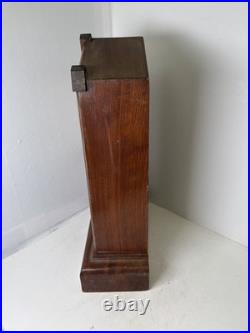 Antique Seth Thomas Mantle Shelf Clock Working Condition, Floral Painted Glass