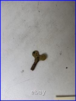 Antique Seth Thomas Mantle Shelf Clock Working Condition, Floral Painted Glass