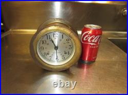 Antique Seth Thomas Mantle Ships Clock. Maritime Brass Movement