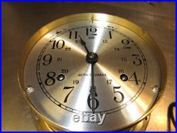 Antique Seth Thomas Mantle Ships Clock. Maritime Brass Movement