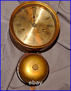 Antique Seth Thomas Marine 8 Day DETACHED BELL Mechanical Clock RUNS Antique Seth Thomas Marine 8 Day DETACHED BELL Mechanical Clock RUNS