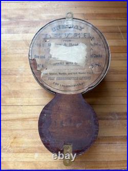 Antique Seth Thomas Marine Wall Bell Clock,'One-Day Lever', U. S. A. With Key