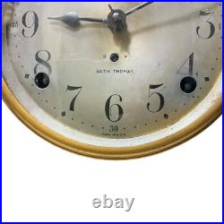 Antique Seth Thomas Mechanical Mantel Clock Sentinel #7 #89 Movement USA W Key