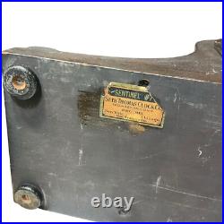Antique Seth Thomas Mechanical Mantel Clock Sentinel #7 #89 Movement USA W Key