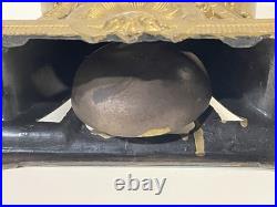 Antique Seth Thomas Metal Case Alarm Clock As Is For Parts Or Repair