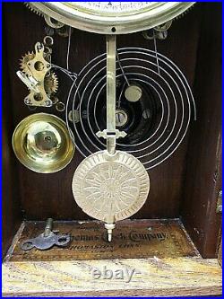 Antique Seth Thomas Metal Series No. 2 Mantle Clock 1900