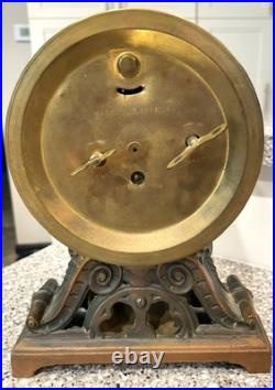 Antique Seth Thomas Metal Table Alarm Clock 1909 Made In USA Needs Repair