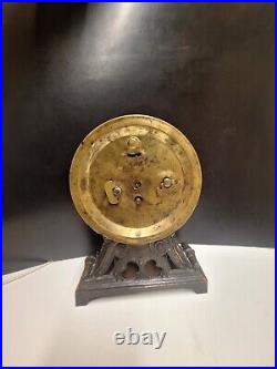 Antique Seth Thomas Metal Table Long Alarm Clock Circa 1909