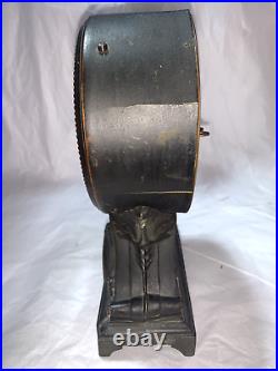 Antique Seth Thomas Metal Table Long Alarm Clock Circa 1909