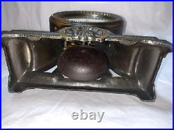 Antique Seth Thomas Metal Table Long Alarm Clock Circa 1909