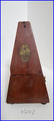 Antique Seth Thomas Metronome de Maelzel wood Works