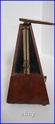 Antique Seth Thomas Metronome de Maelzel wood Works