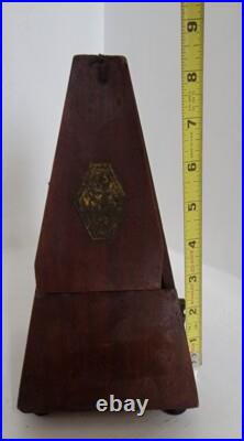 Antique Seth Thomas Metronome de Maelzel wood Works