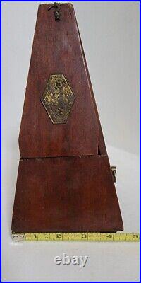 Antique Seth Thomas Metronome de Maelzel wood Works