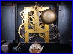 Antique Seth Thomas Model 102 Adamantine Burlwood Clock Full Working Order
