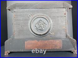 Antique Seth Thomas Model 102 Adamantine Burlwood Clock Full Working Order