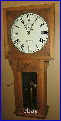 Antique Seth Thomas No. 25 Weight Driven Time Piece Wall Regulator Clock 8-day