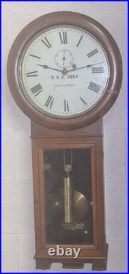 Antique Seth Thomas No. 2 8-Day Regulator Clock Working PA Railroad c. 1891 P. R. R