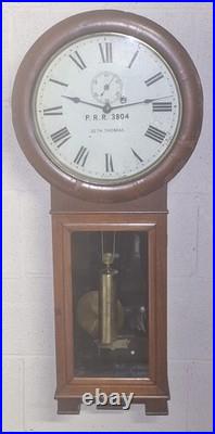 Antique Seth Thomas No. 2 8-Day Regulator Clock Working PA Railroad c. 1891 P. R. R