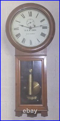 Antique Seth Thomas No. 2 8-Day Regulator Clock Working PA Railroad c. 1891 P. R. R