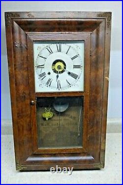Antique Seth Thomas OG Clock, 30 Hour, Cast Weights