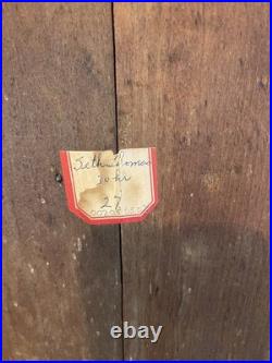 Antique Seth Thomas O. G. Weights Driven Column Clock 30-Hour, Time/Strike