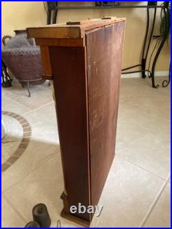 Antique Seth Thomas O. G. Weights Driven Column Clock 30-Hour, Time/Strike