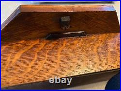 Antique Seth Thomas Oak Long Drop Case